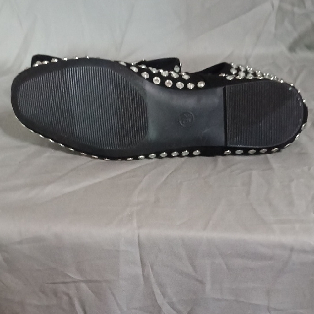 a new day Black Flats with Silver Studs - Picture 4 of 4